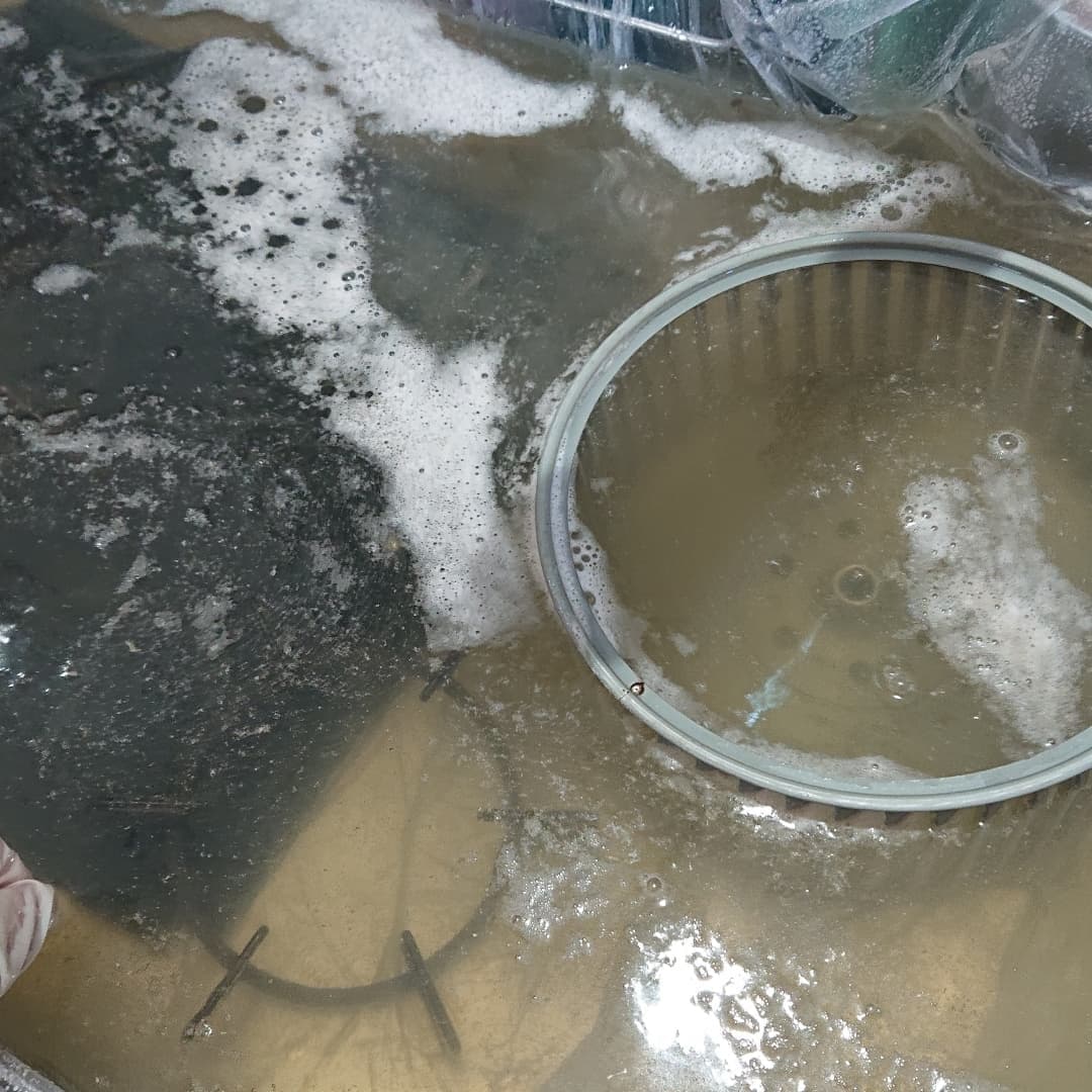 換気ファン漬け洗い